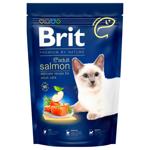 Корм сухий Brit Premium з лососем для дорослих котів 1,5кг