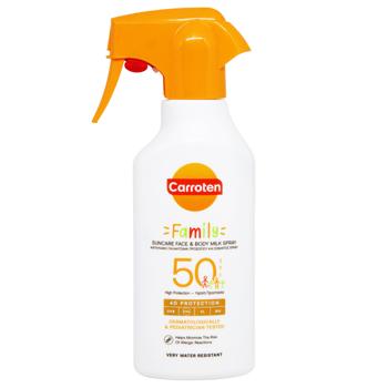 Молочко Carroten 270 мл Сімейне SPF50 - купити, ціни на КОСМОС - фото 1