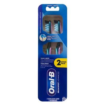 Зубная щетка Oral-B Pro-Expert Advanced 2шт - купить, цены на Торба - фото 3