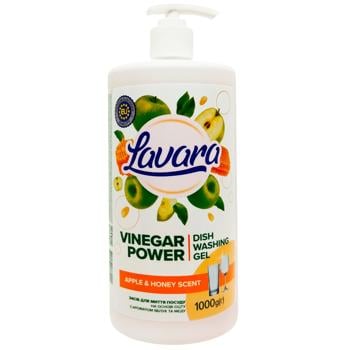 Lavara Vinegar-based Dishwashing Liquid 1000g - buy, prices for Supermarket "Kharkiv" - photo 1