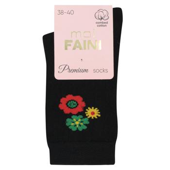 Moi Faini Flower Women's Socks s.38-40 Black - buy, prices for - photo 1