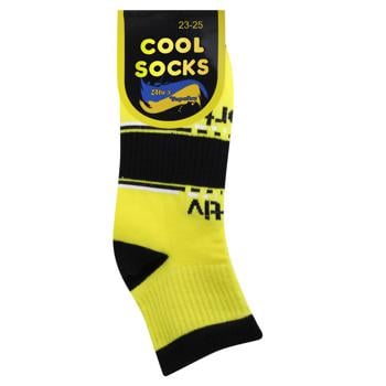 Cool Socks High Unisex Socks s.23-25 Yellow - buy, prices for NOVUS - photo 1