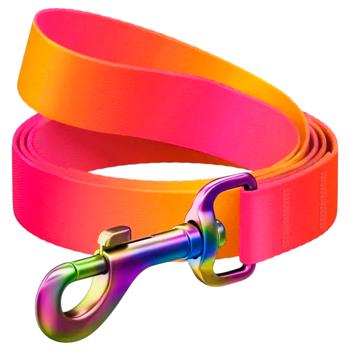 Waudog Nylon Recycled Leash 122cm / 15mm Gradient Orange