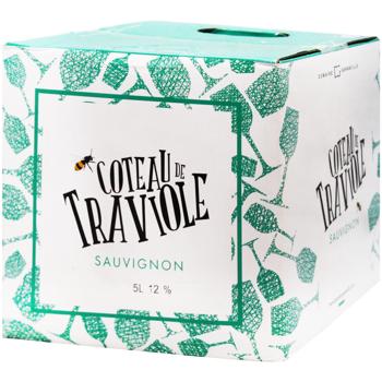 Domaine Garancille Blanc Coteau de Traviole Dry White Wine 12% 5l - buy, prices for MegaMarket - photo 1