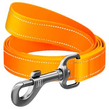 Повідець для собак Collar Waudog Nylon Mono M - помаранчевий - купить, цены на MasterZoo - фото 1