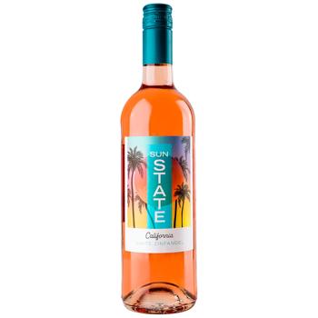 Sun State White Zinfandel Rose Semi-Sweet Wine 10% 0.75l