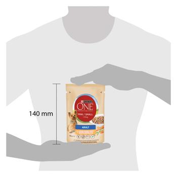Корм влажный Purina One Adult с курицей, морковью и зеленой фасолью для собак малых пород 85г - купить, цены на MasterZoo - фото 3