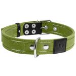 Ошейник для собак Collar брезентовый двойной 51-63см/35мм зеленый