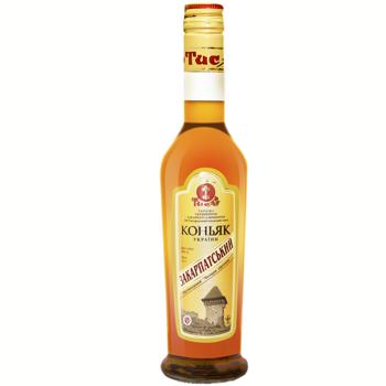 Tysa Zakarpatskyi 4 Years Cognac 40% 250ml - buy, prices for Vostorg - photo 1