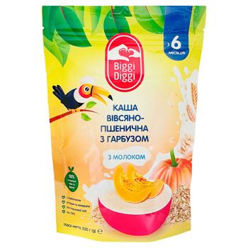 Biggi Diggi Dry Oatmeal-Wheat Milk Porridge with Pumpkin 200g - buy, prices for Tavria V - photo 1