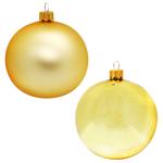 Shiny/Matte Gold Christmas Tree Ball 8cm in assortment