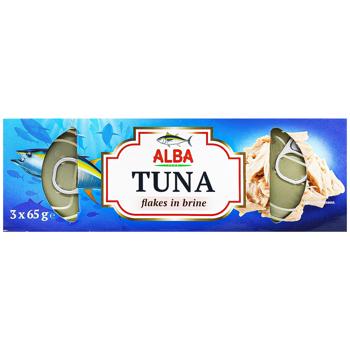 Тунец Alba Food кусочками в собственном соку 65г х 3шт - купить, цены на - фото 3
