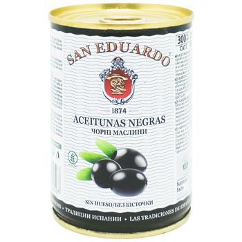 Оливки San Eduardo без косточки 280г - купить, цены на КОСМОС - фото 1