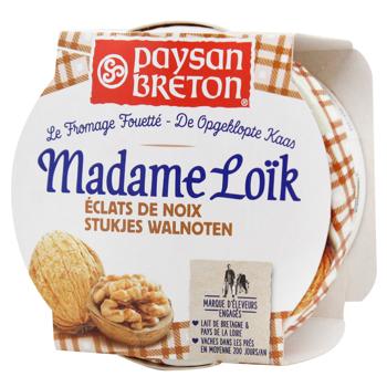 Paysan Breton Madame Loik Whipped Soft Cheese with Walnuts 60% 150g