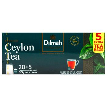 Dilmah Premium Ceylon Black Tea 2g*25pcs - buy, prices for Chudo Market - photo 3