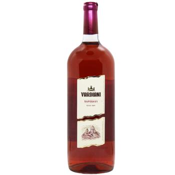 Vardiani Saperavi Pink Dry Wine 9.5-14% 1.5l - buy, prices for - photo 1