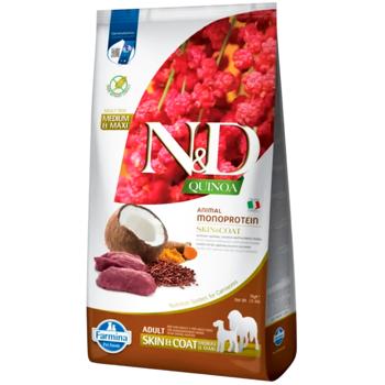 Farmina N&D Quinoa Skin & Coat Dry Food with Venison, Quinoa, Coconut and Turmeric for Healthy Skin and Coat of Dogs of Medium and Large Breeds 7kg - buy, prices for MasterZoo - photo 1