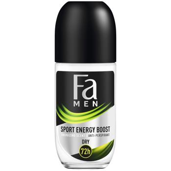 Fa Men Sport Energy Boost Energizing Scent Roll-On Antiperspirant 50ml - buy, prices for ULTRAMARKET - photo 1