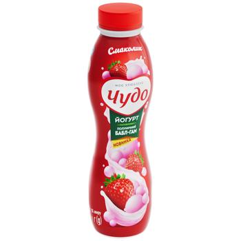 Chudo Strawberry Bubble Gum Yoghurt 2.5% 260g - buy, prices for Epicentr FOOD - photo 2