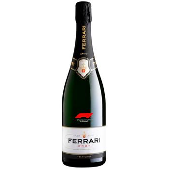 Вино игристое Ferrari Brut F1 белое брют 12,5% 0,75л - купить, цены на WINETIME - фото 1