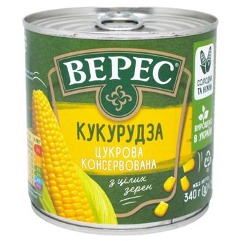 Кукуруза Верес сахарная 340г - купить, цены на КОСМОС - фото 1