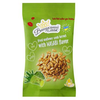 Vyshukanyi Smak Wasabi Flavored Roasted Sunflower Seeds Kernel 80g - buy, prices for Torba - photo 1