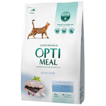 Корм сухий Optimeal з тріскою для котів 4кг - купити, ціни на MasterZoo - фото 1