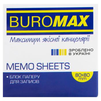 Блок бумаги для заметок Buromax белый 80х80х30мм - купить, цены на - фото 2