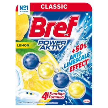 Блок для унітазу Bref Power Activ Лимон 51г - купити, ціни на Auchan - фото 2