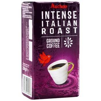 Кофе Auchan Intense Italian Roast молотый 250г - купить, цены на Auchan - фото 2