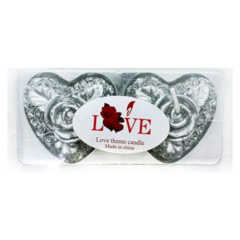 Свечи Заснеженное сердце 2шт в ассортименте - купить, цены на Чудо Маркет - фото 3