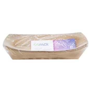 GoPack Set of Craft Assembled Disposable Plates 270х110х47mm 10pcs