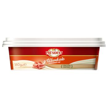 President Processed Cheese with Ham 45% 160g - buy, prices for MegaMarket - photo 2