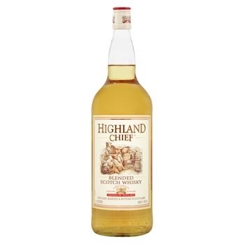 Віскі Highland Chief 3 YO Blended 40% 1л - купити, ціни на КОСМОС - фото 1