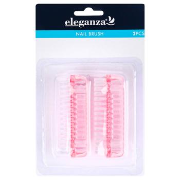 Eleganza Set of Nail Brushes 2pcs 83*36*30mm