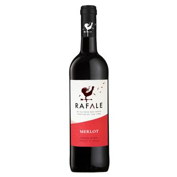 Rafale Merlot Pays d'Oc IGP Red Semisweet Wine 13.5% 0.75l - buy, prices for NOVUS - photo 1