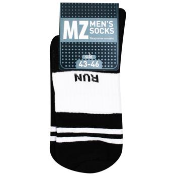 MZ White/Black Men's Socks s.43-46 - buy, prices for Auchan - photo 1