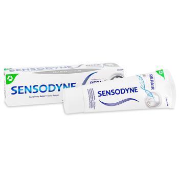 Зубная паста Sensodyne Восстановление и защита отбеливающая 75мл - купить, цены на КОСМОС - фото 1