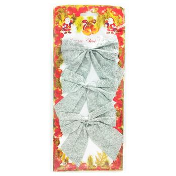 Set of Silver Bows 3pcs 10*11cm - buy, prices for Tavria V - photo 1