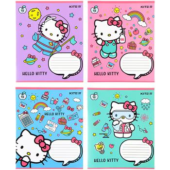 Зошит Kite Hello Kitty 12 аркушів коса лінія