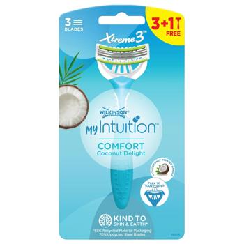 Бритвы одноразовые Wilkinson Sword Xtreme 3 My Intuition Comfort Coconut Delight 4шт