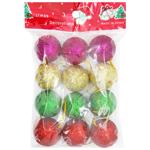 Multicolored Christmas Tree Balls 9*11cm