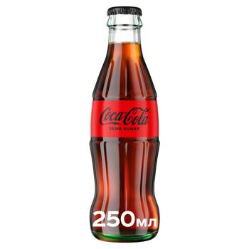 Coca-Cola Zero Carbonated Drink 250ml - buy, prices for Supermarket "Kharkiv" - photo 1