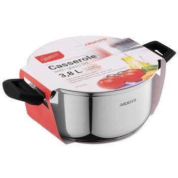 Ardesto Gemini Piemonte Pan with Glass Lid 3.8l - buy, prices for ULTRAMARKET - photo 5
