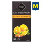 Rioba Orange and Almonds Dark Chocolate 57% 100g