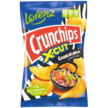 Чипсы Crunchips X-Cut волнистые со вкусом чакалака 140г