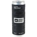 Пиво Underwood Pure Stout темне безалкогольне 0,33л