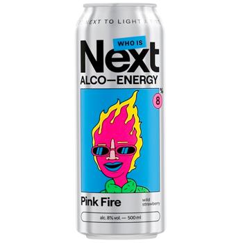 Next Purple Fire Highly Carbonated Energy Drink 8% 0.5l - buy, prices for Vostorg - photo 1