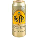 Пиво Leffe Blonde светлое 6,6% 0,5л