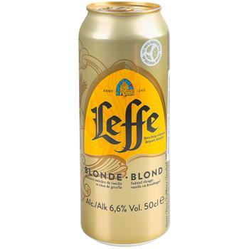 Пиво Leffe Blonde світле 6,6% 0,5л - купити, ціни на Чудо Маркет - фото 1